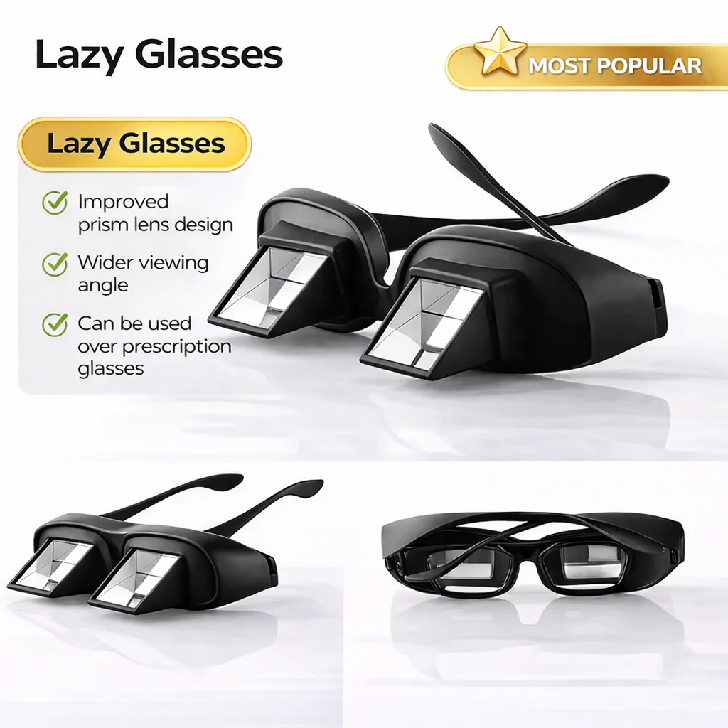 Lazy Glasses™ - Watch, read, and relax pain free!