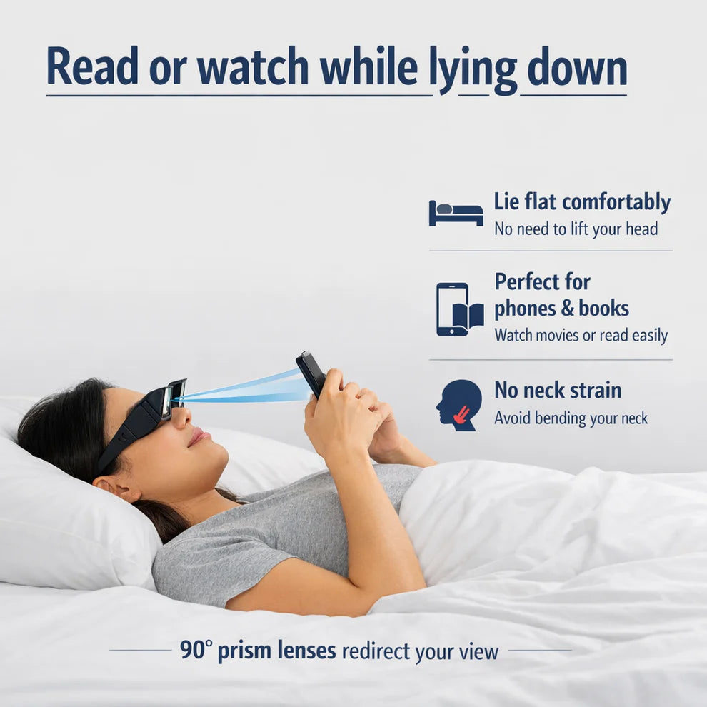 Lazy Glasses™ - Watch, read, and relax pain free!